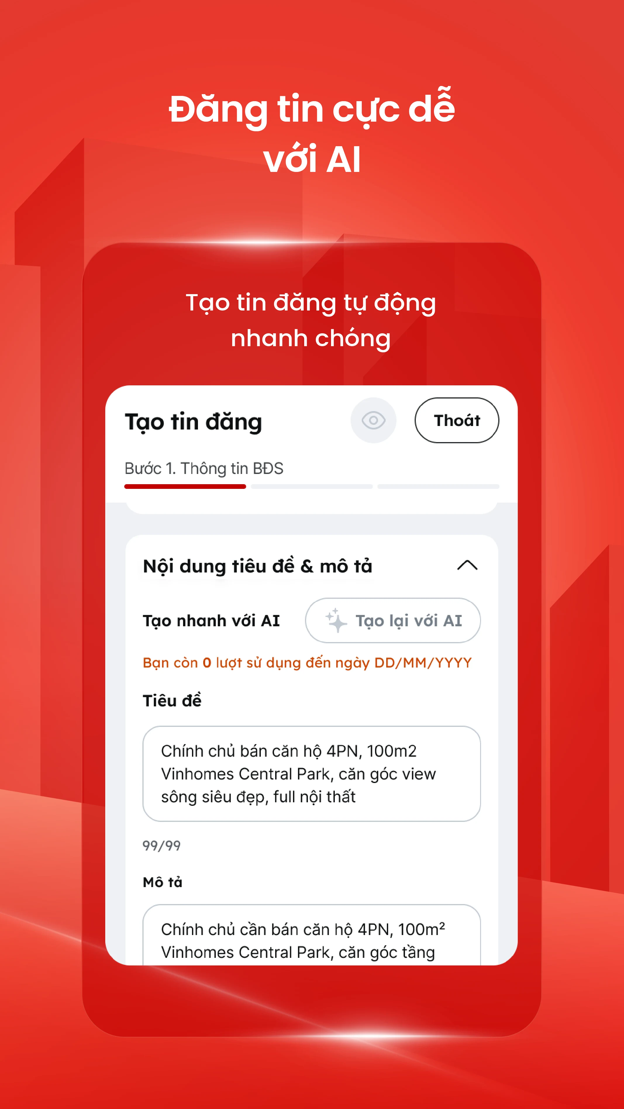 Batdongsan: Mua bán & Cho thuê screenshot